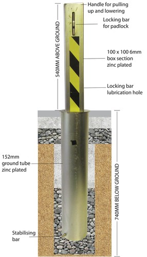 Solid 100 driveway security - 100,