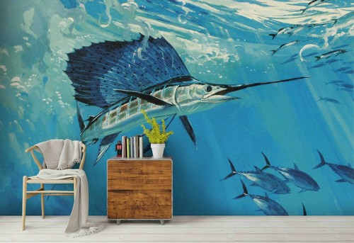 Ocean fish wallpaper wall - ocean,