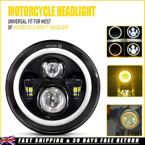 Headlight motorcycle - headlight, 7"
