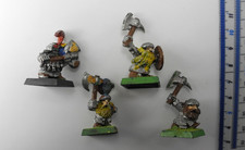 4 DWARF IRONBREAKERS Metal Dwarfs Army Painted Marauder Warhammer 1990s M1d