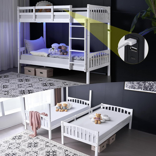 Space saving solid wood bunk - solid,