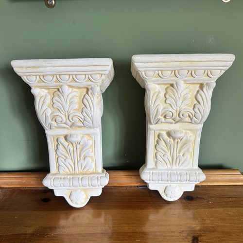 Pair vintage style wall - pair, shelf