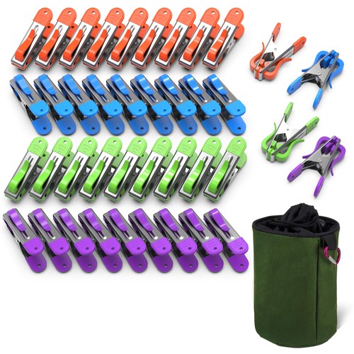 40pcs clothes pegs and bag - 40pcs,