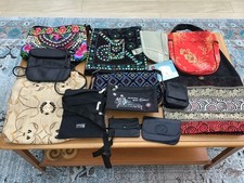 Joblot Of 14 Assorted Handbags And Purses In Various Materials in VGC