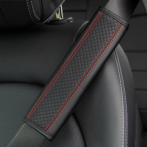 Leather car seat belt - belt, cover