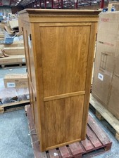 BURFORD RUSTIC SOLID OAK DOUBLE WARDROBE - ORIGINAL RRP £799