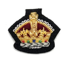 Badge King's Crown Gold on