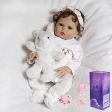 Reborn Baby Dolls Full Body Vinyl Silicone Real Realistic Newborn Doll Xmas Gift