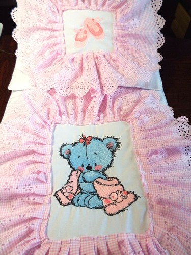 Pram dolls embroidered - pram,