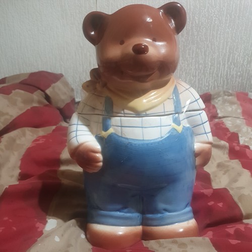Vintage bear ceramic cookie - bear,