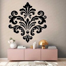Elegant Damask Wall & Book