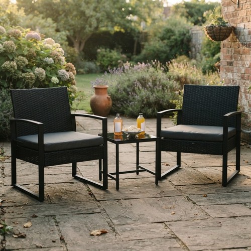 Rattan garden furniture set - rattan,