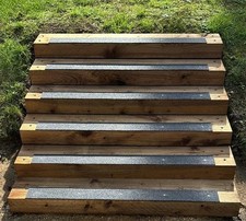 Anti-Slip GRP Cleats – Grip Solution for Slippery Ramps, Steps, Walkways - BLACK