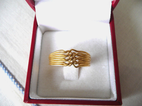 Gold plated over silver 8 - gold,