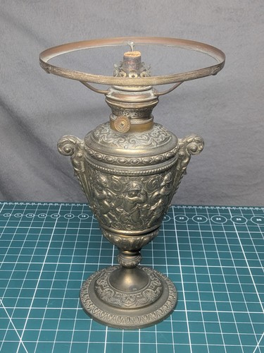 Antique victorian spelter - antique, oil