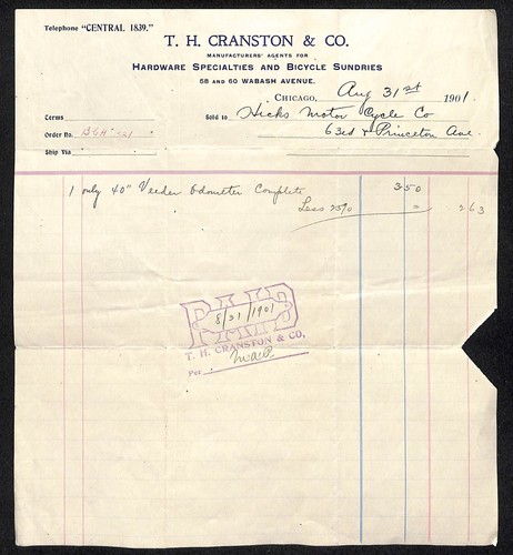 1901 cranston chicago - 1901,