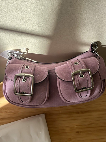 Coach ashton purple - suede, &