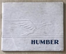 HUMBER Car Range Sales Brochure OCT 1932 #1108 SNIPE 80 16/60 Pullman TWELVE