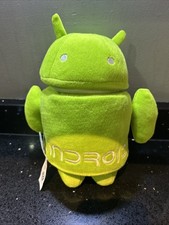 Google Android Robot Green Rare Plush Soft Toy 2011 8" 360 Degrees Head Swivel