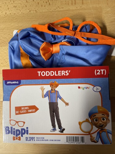 Boys blippi costume pretend - 2t,