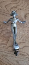 Vintage British Art Deco Original Chrome Classic Car Diving Lady Mascot