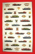 Canal  Barge Ware Tea towels -