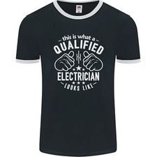 This Is What a Qualified Electrician Looks Like Mens Ringer T-Shirt FotL