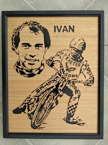Ivan mauger speedway scroll - mauger,