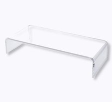 OSCO Clear Acrylic Monitor Stand | Computer Screen Riser | Printer Stand | Lapto