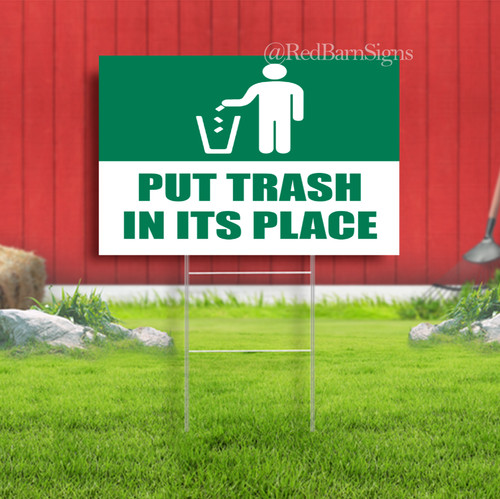 Put trash its place - trash, indoor