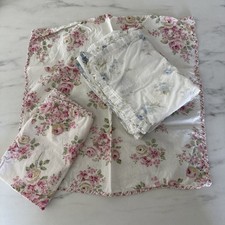SIMPLY SHABBY CHIC Rachel Ashwell NAPKIN Blush BEAUTY British Rose 🌸Set Of 6 🩷