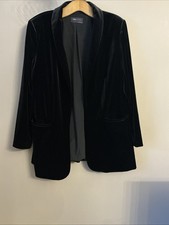M&S Lovley Black Velvet Blazer