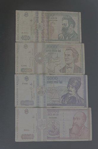 Set banknotes romania - 4,