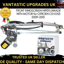 FRONT WINDSCREEN WIPER LINKAGE WITH MOTOR FOR CITROEN C3 II DS3 2009-2015 6405QE