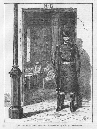 Spain sentry guarding wounded - sentry,