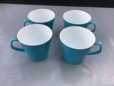 VINTAGE MELAWARE     4  BLUE  CUPS  