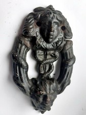 Vintage old Antique Metal Small Tiny 3.5" Medusa Door Knocker Childs Play house?