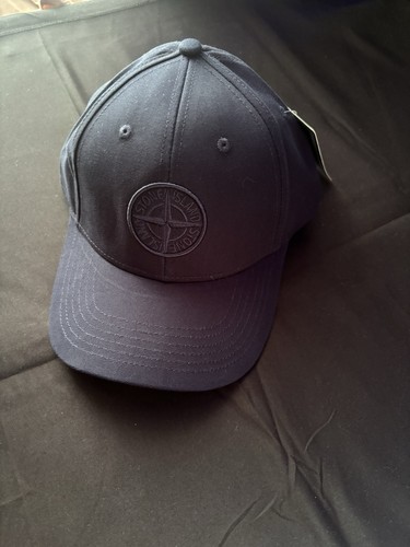 Unisex stone island hat navy - island,