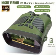 Genuine DEMi Night Vision Binoculars 10x Optical 8x Digital Zoom 2.5K HD + Case