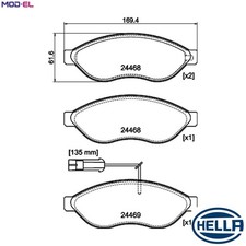 BRAKE PAD SET DISC BRAKE 8DB