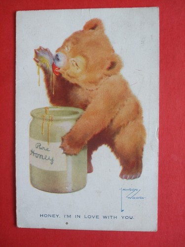 Old lawson wood comic teddy - old,