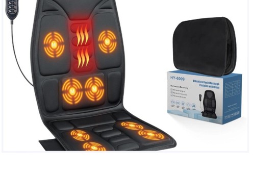 Back massager with - with, heat,