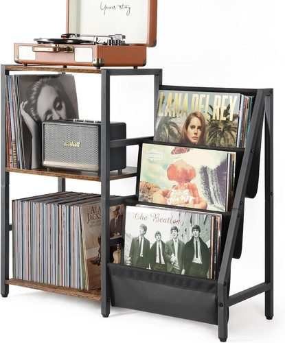 Record player stand turntable - record,