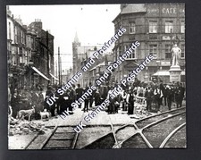 Track Laying For Electric Trams In Northampton In 1904- The Drapery Behind