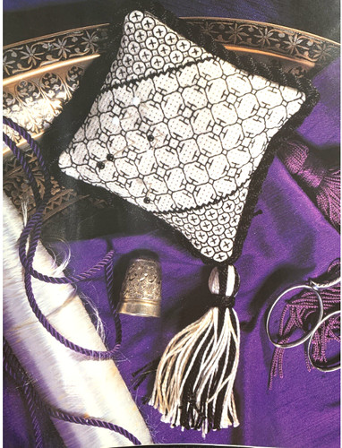 Blackwork hardanger cross - hardanger,