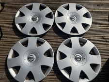 x4 Genuine Nissan Primera 16” Wheel Trims Hub Caps Set 