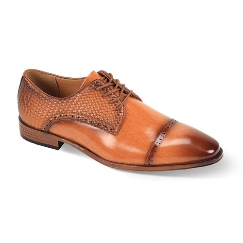 Mens cognac brown basket weave - cognac,