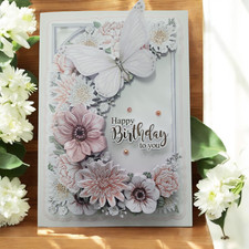 Handmade floral greeting card