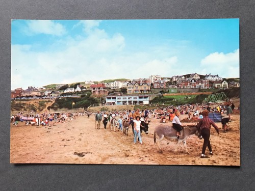 Vintage postcard the beach and - vintage,