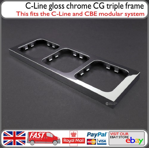 Line triple chrome frame - chrome,